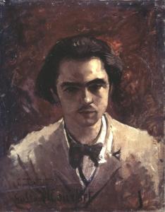 Portrait de Paul Verlaine par Gustave Courbet